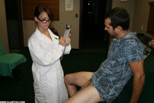 female doctor prostate exam